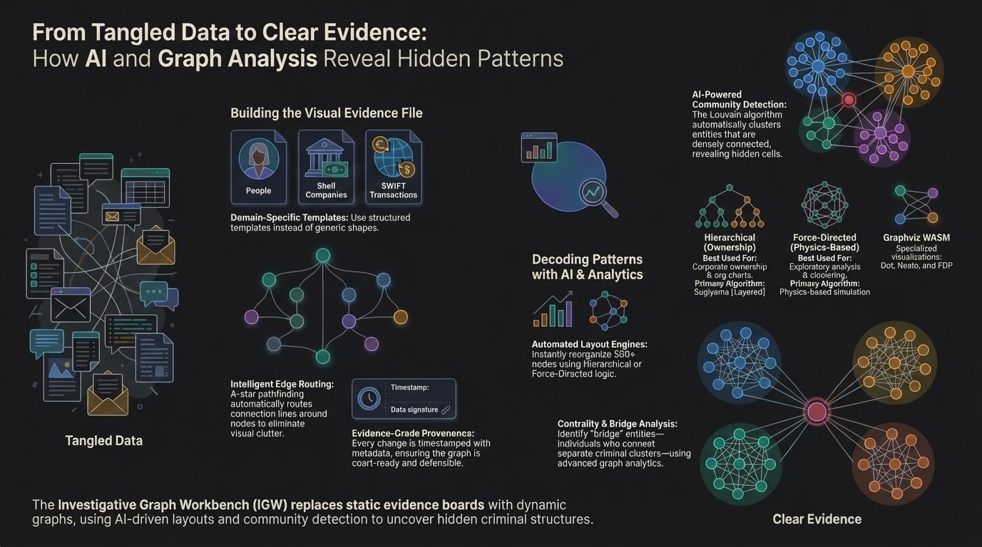 From Tangled Data to Clear Evidence: How AI and Graph Analysis Reveal Hidden Patterns